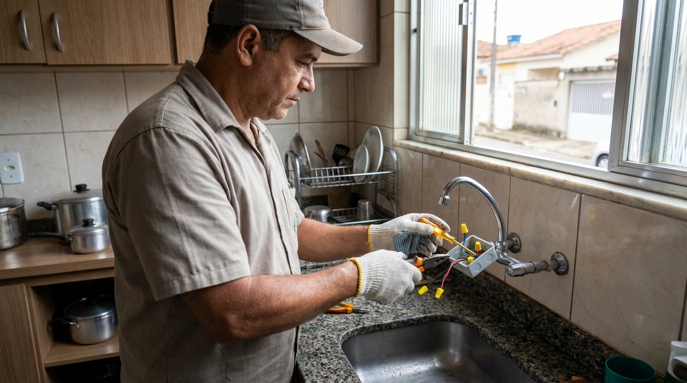 Adequação de Ponto Elétrico na Santa Sofia, Belo Horizonte‑MG