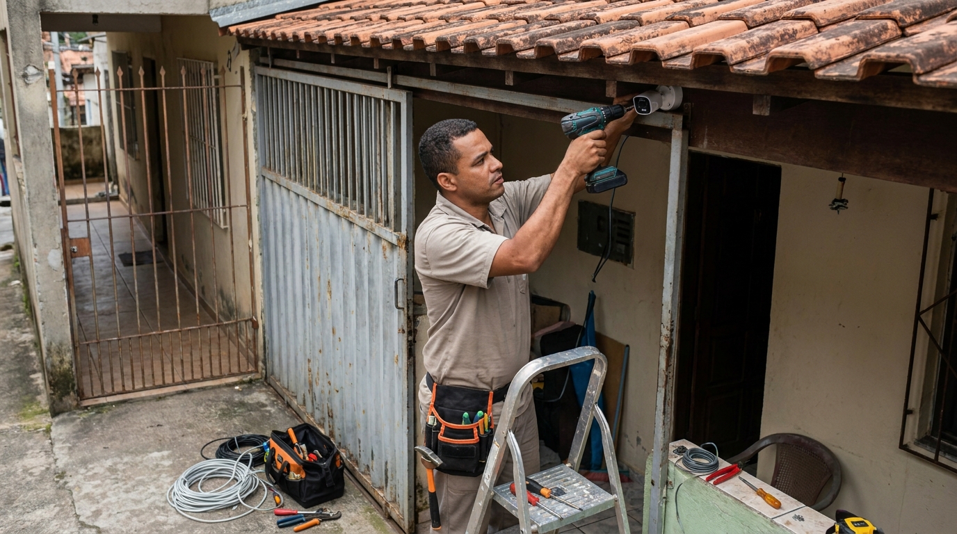 Instalação de Câmera Residencial no Comiteco, Belo Horizonte‑MG