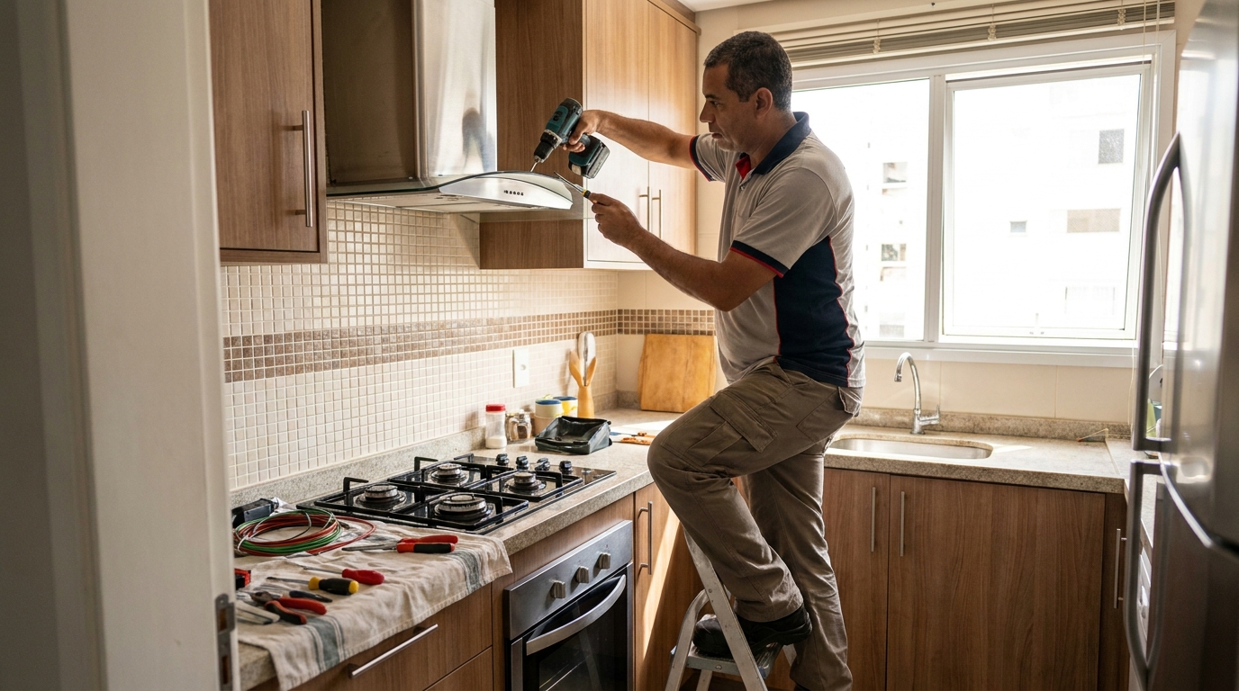 Instalação de Exaustor na Santa Sofia, Belo Horizonte‑MG