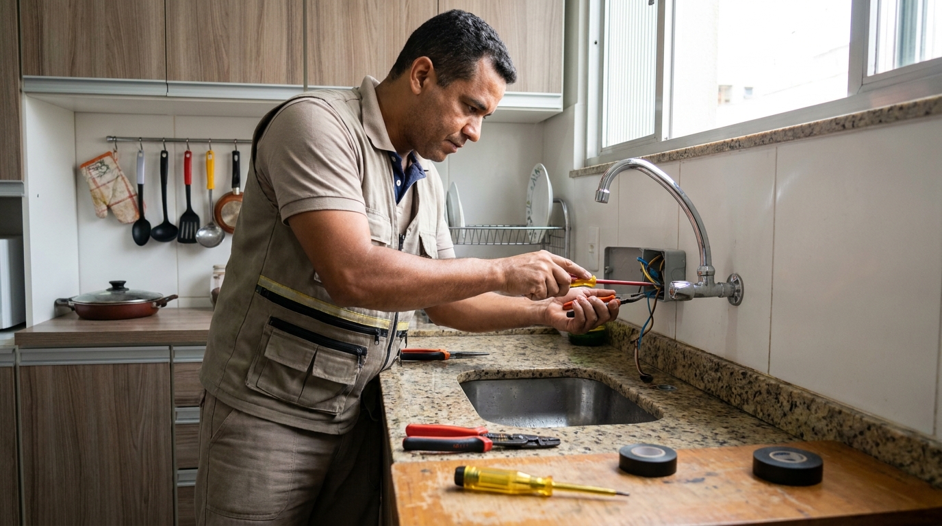 Instalação em Cozinha ou Área Gourmet na Santa Sofia, Belo Horizonte‑MG