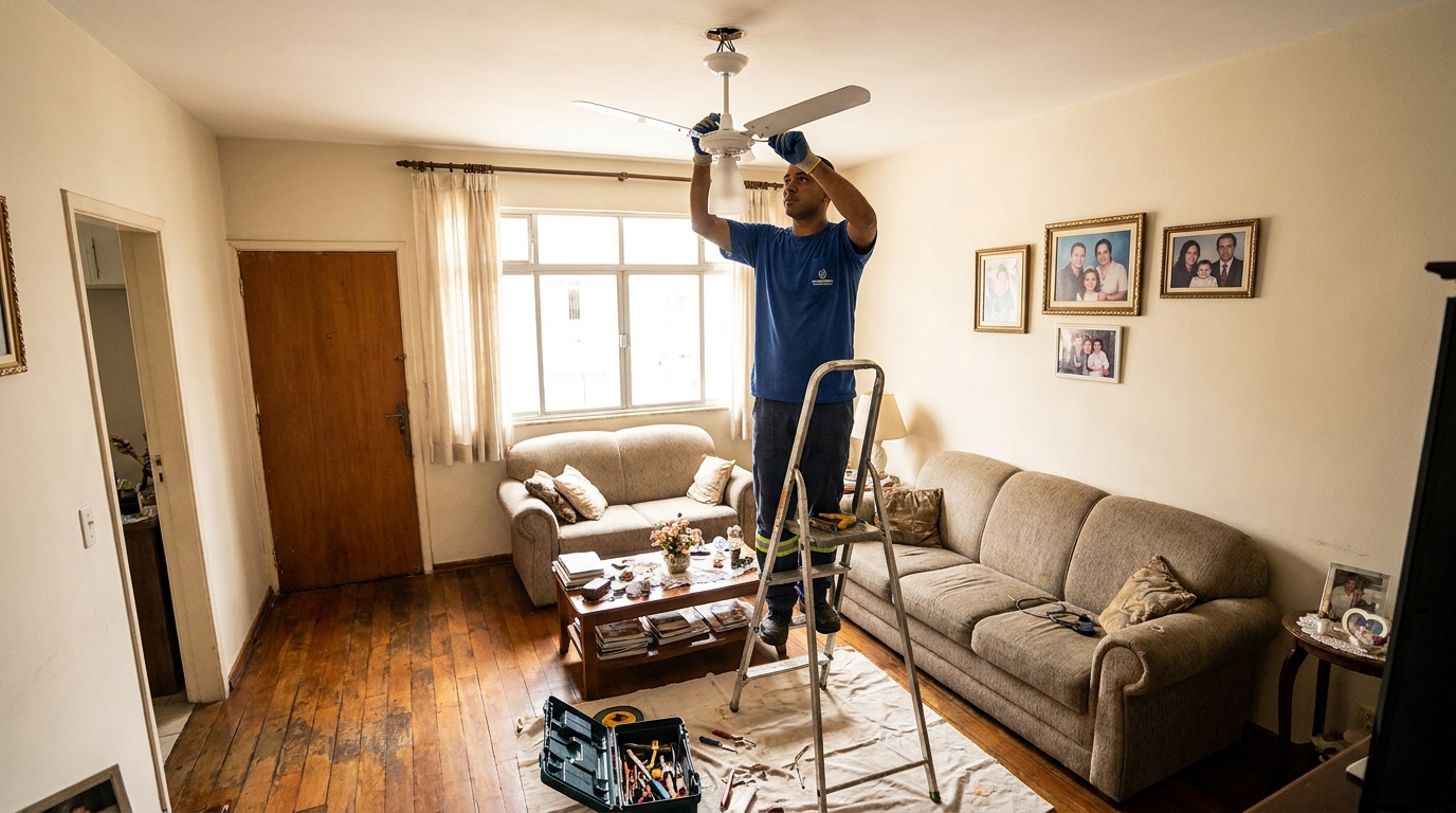 Substituição de Ventilador na Santa Sofia, Belo Horizonte‑MG